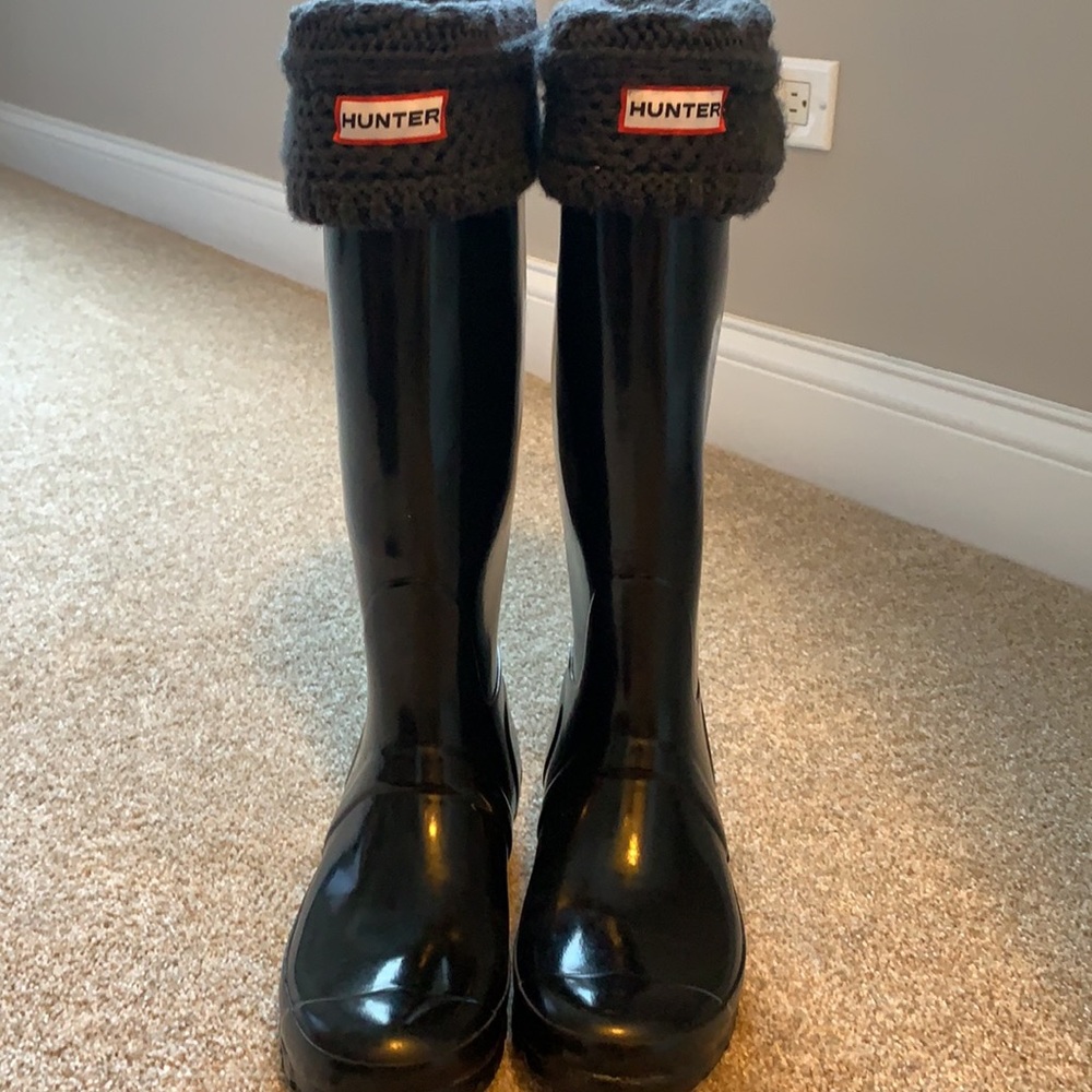 Original Tall Gloss Hunter Boots - Picture 10 of 10